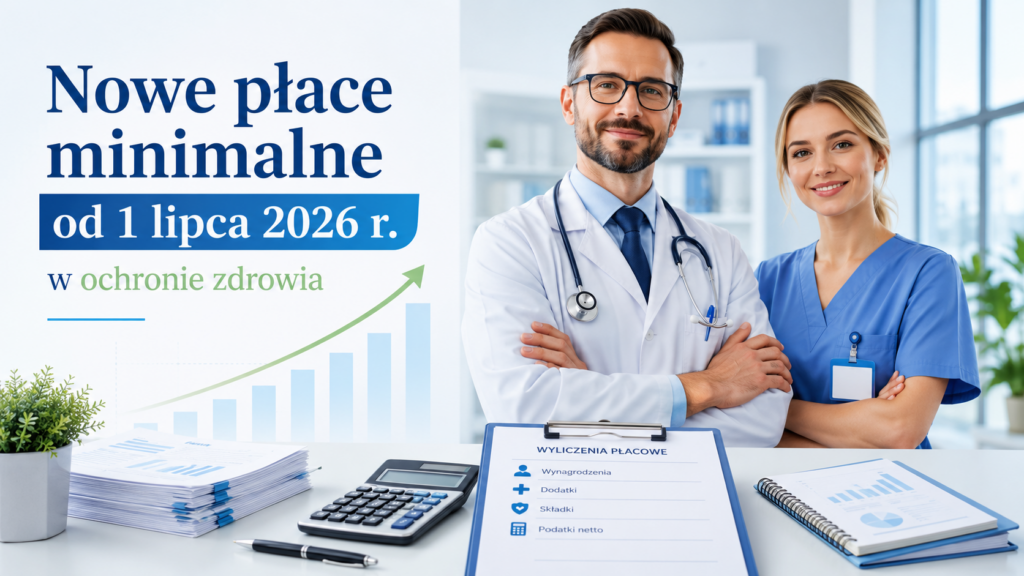 Nowe płace minimalne od 1 lipca 2026 r. w ochronie zdrowia